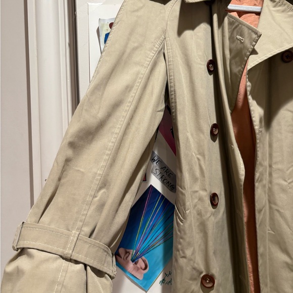 VTG Diane Von Furstenberg Beige Trench Coat - Picture 9 of 16